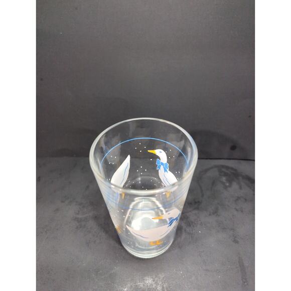 Morning Star Country Goose‎ Ducks Glass Jar, Vintage 5" Tumbler, Drinking Glass - Picture 5 of 9